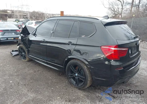 2014 BMW X3 xDrive28I z USA, uszkodzony, nr VIN 5UXWX9C59E0D27698
